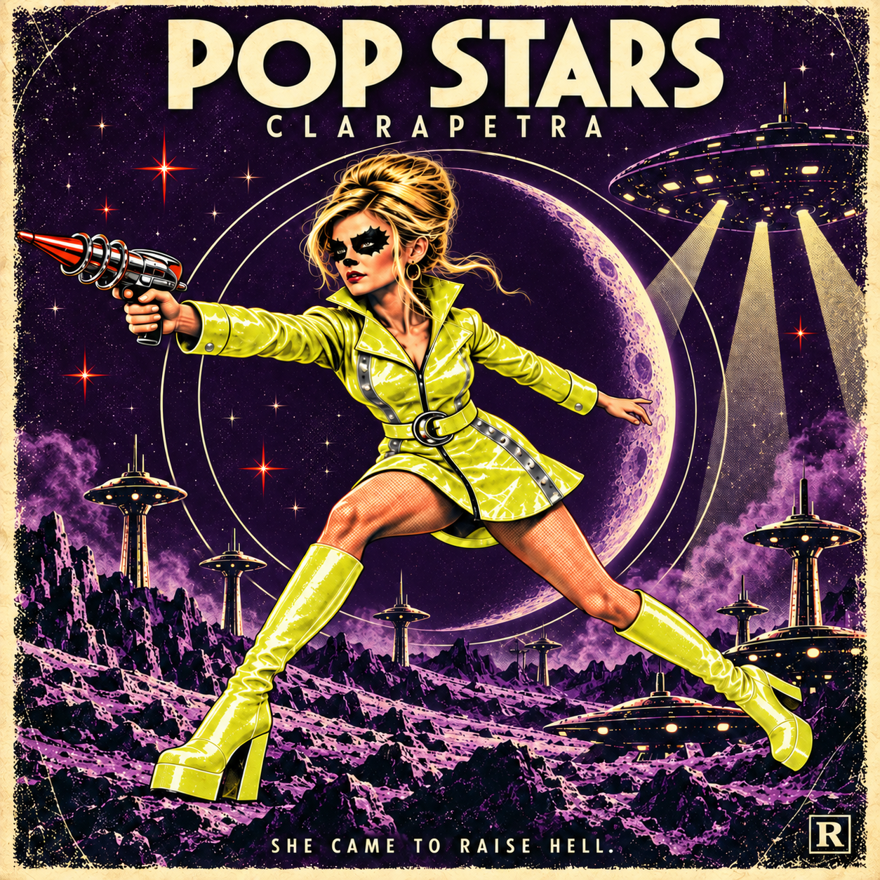 Official Clarapetra Pop Stars album artwork