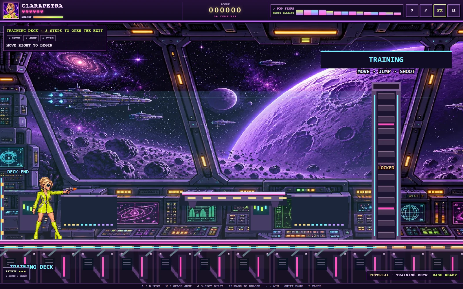 Authentic live Pop Stars browser game screenshot